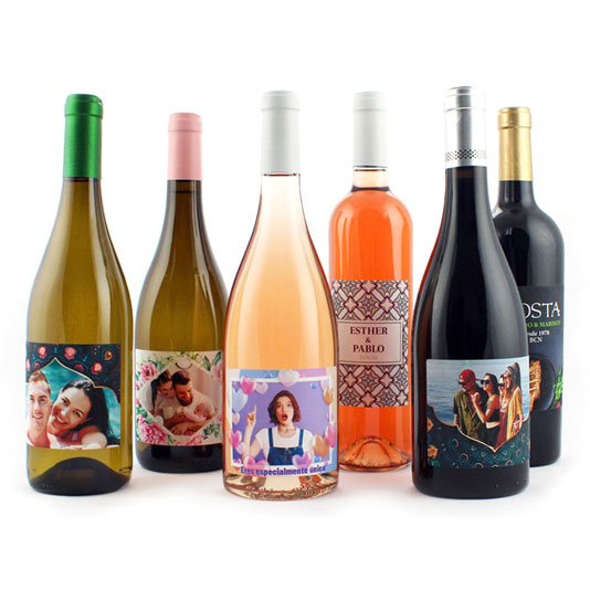 Botella de vino personalizada regalos personalizados