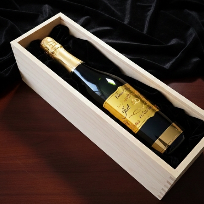 ¿Quieres casarte conmigo? Estuche Personalizado Premium con Botella Reserva y Compartimento Anillos - Vino personalizado