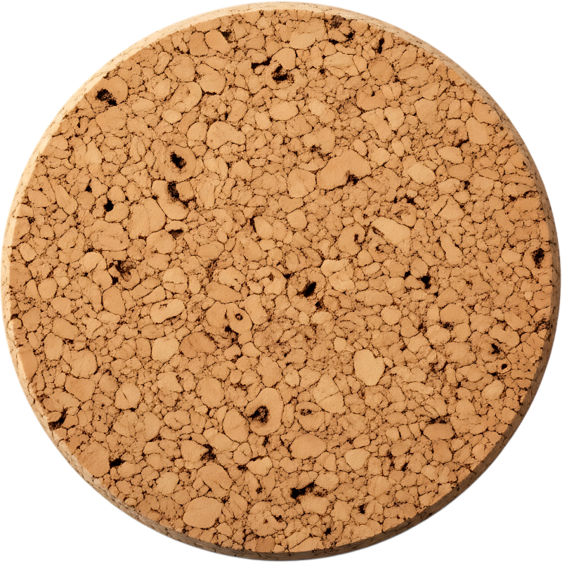 Pack 5 Posavasos corcho ø 9,5cm - Vino personalizado