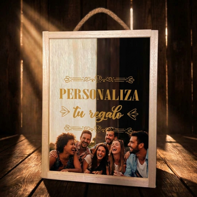 Kit de jarra de cerveza grabada con estuche de madera personalizado. - Vista alternativa