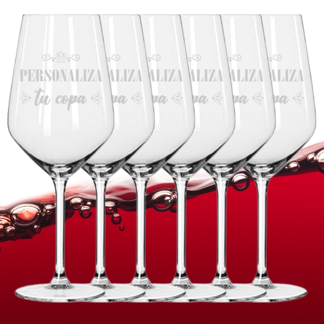 Copa de vino personalizada - Set de 6 - Vista alternativa