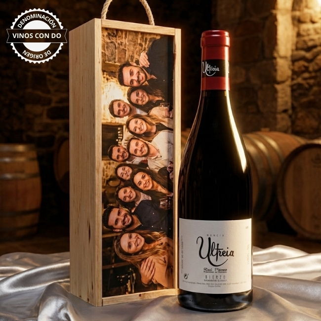 Kit de vino con caja personalizada – DO Bierzo - Vino personalizado