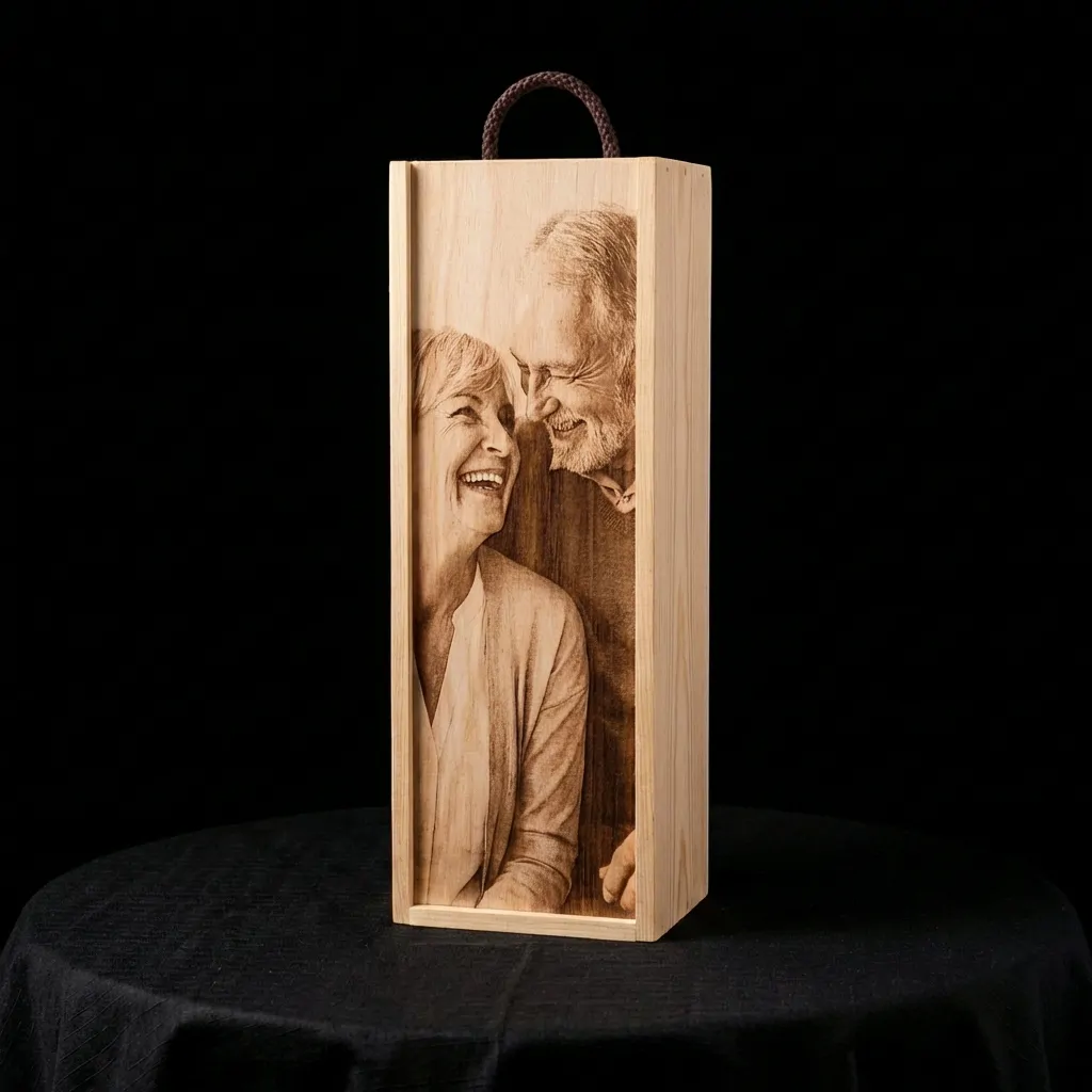 Caja de vino personalizada de madera  - Modelo Magnum - Imagen 2 - Vinos personalizados