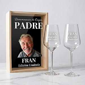 Caja DO Padre Edición Limitada con Metacrilato a Color + 2 Copas Personalizadas 1