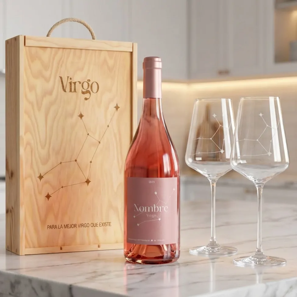 Kit Rosé ‘Tu vino, tu constelación del zodíaco’ - Vino personalizado
