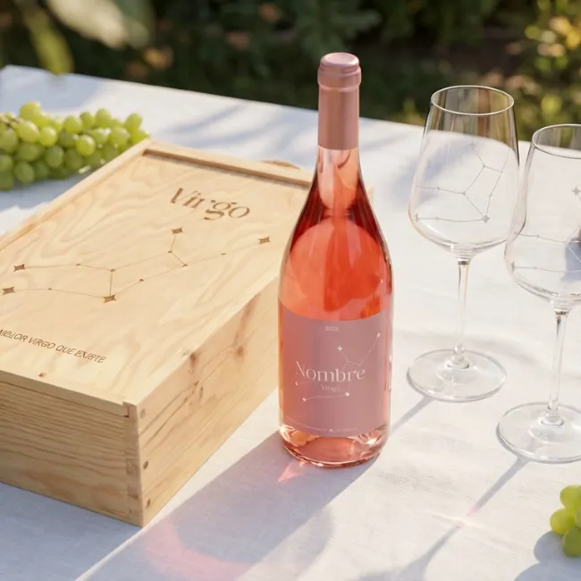 Kit Rosé ‘Tu vino, tu constelación del zodíaco’ - Imagen 2 - Vinos personalizados