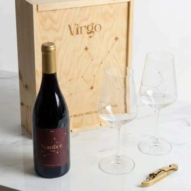 Kit ‘Tu vino, tu constelación del zodíaco’ - Imagen 4 - Vinos personalizados