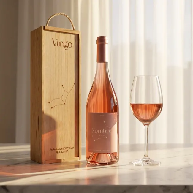 Estuche Rosé ‘Tu vino, tu constelación del zodíaco’ - Imagen 2 - Vinos personalizados