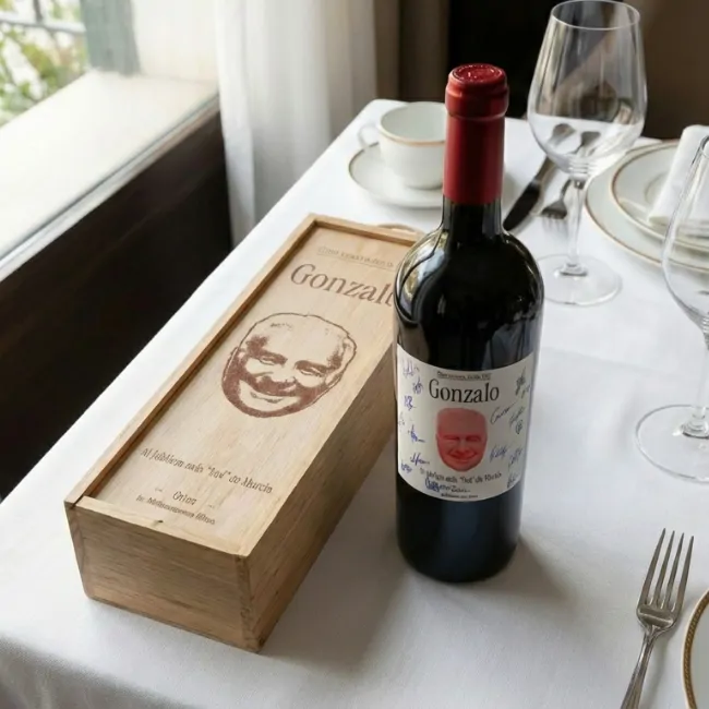 Kit vino personalizado para firmar Jubileta Hot. - Imagen 5 - Vinos personalizados