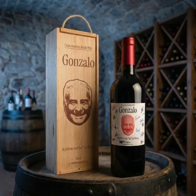 Kit vino personalizado para firmar Jubileta Hot. - Imagen 6 - Vinos personalizados