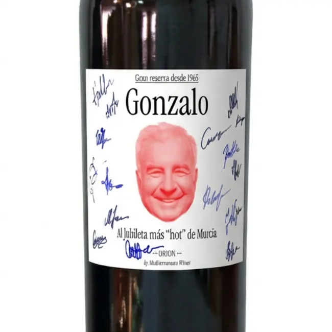 Kit vino personalizado para firmar Jubileta Hot. - Vista alternativa