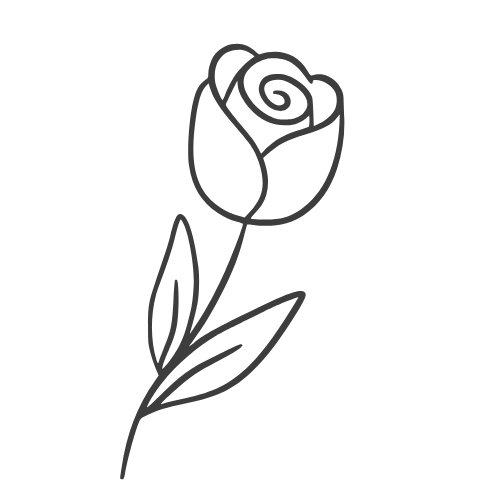 Clipart Rosa 1 para diseño de etiqueta