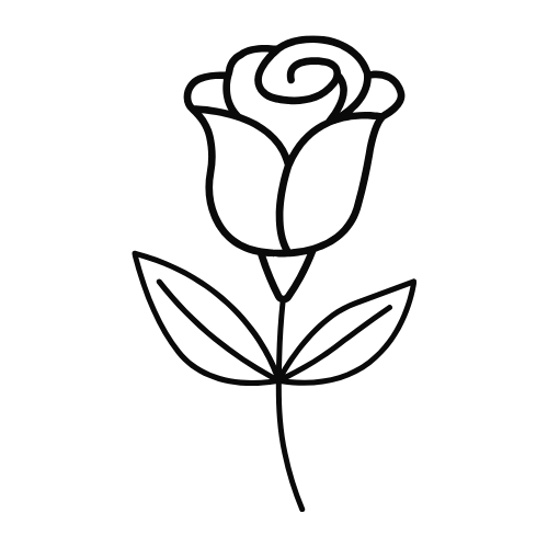 Clipart Rosa 4 para diseño de etiqueta