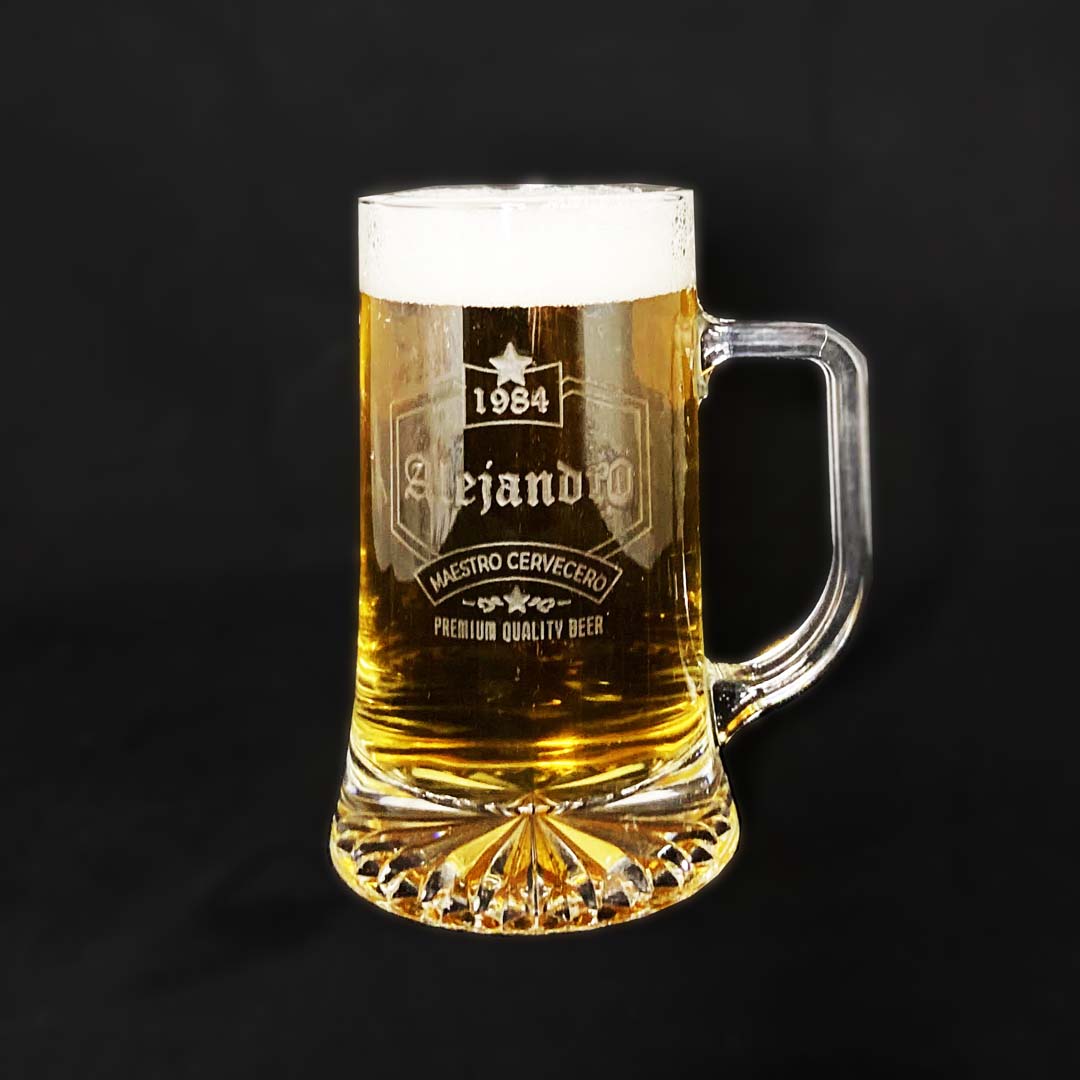 Jarra de cerveza personalizada - Set de 2 - Vino personalizado