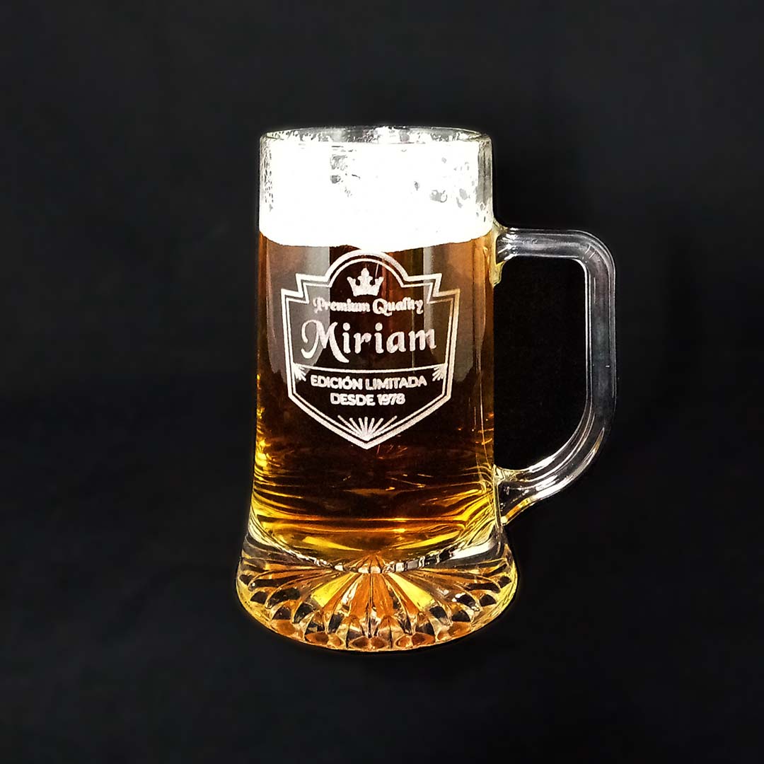 Jarra de cerveza personalizada - Set de 2 - Vino personalizado