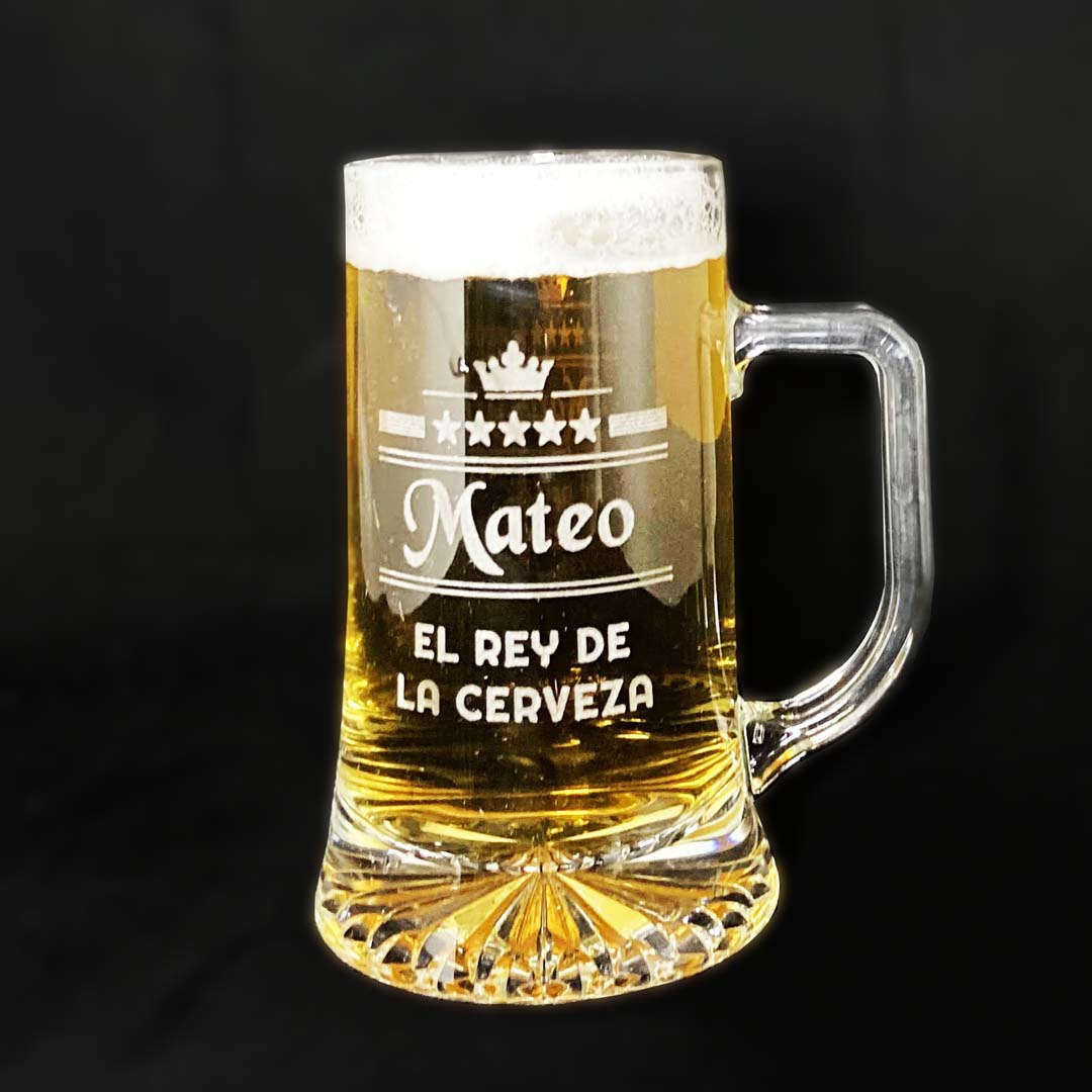 Jarra de cerveza personalizada - Set de 2 - Vino personalizado