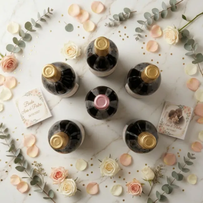 Botellas de vino personalizadas 5+1 | Diseña 5 y llévate 1 GRATIS. - Imagen 2 - Vinos personalizados