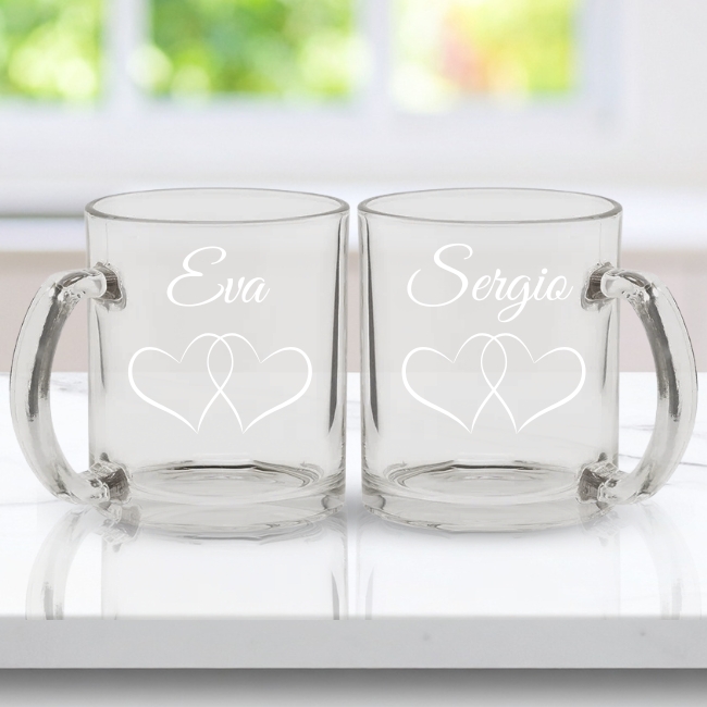 Kit de 2 tazas de café para enamorados - Vino personalizado