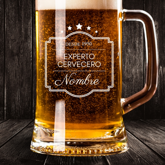 2 Jarras de Cerveza Personalizadas – Modelo Experto con Grabado Individual - Vista alternativa