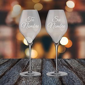 Copa Cava Grand Prestige personalizada - Kit de 2 1
