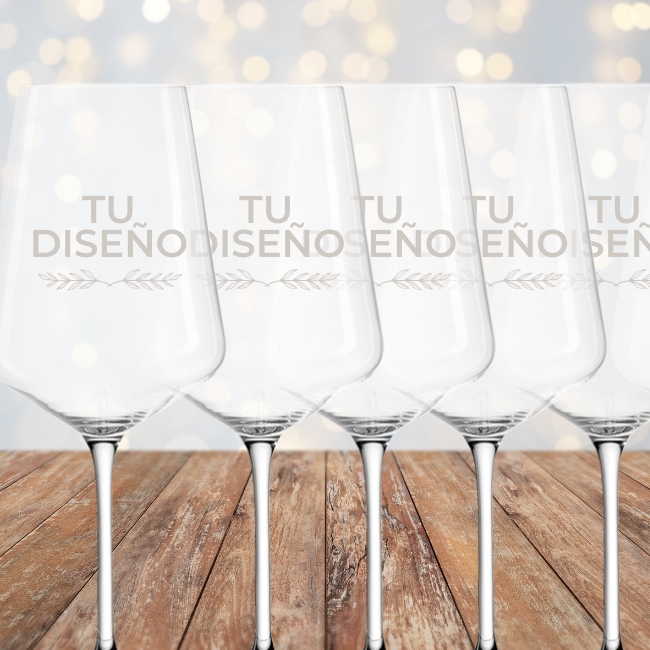 Copa de vino personalizada - Set de 12 - Vista alternativa