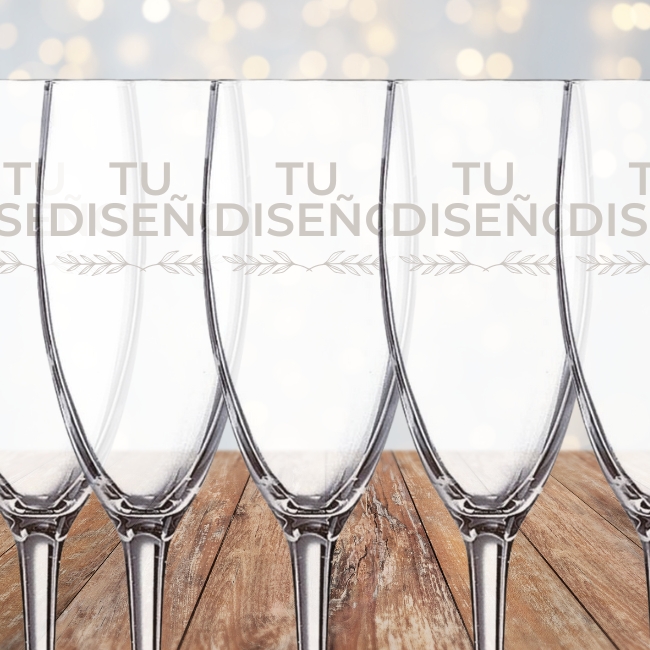 Copa de cava personalizada - Set de 12 - Vista alternativa