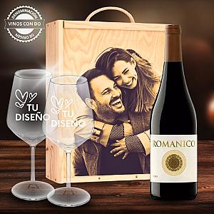 Kit de vino personalizado con caja y 2 copas – DO Toro 1