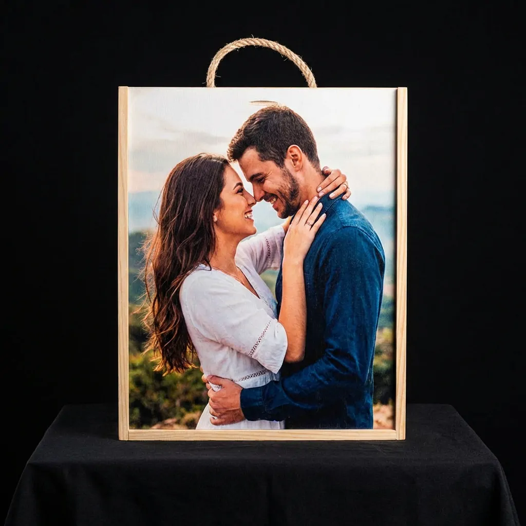 Caja de vino personalizada de madera - Modelo 3 Vinos - Cajas de vino personalizadas de madera | Diseña tu caja original